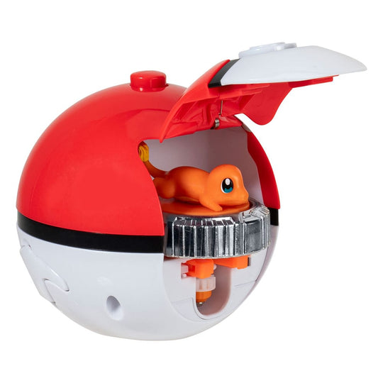 Pack Pokémon Battle Spinner Salamèche et Poké Ball de Jazwares, prêt pour le combat