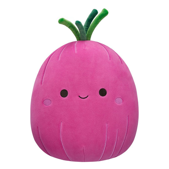 Peluche Squishmallows Red Onion 30 cm, vue de face, texture douce et moelleuse