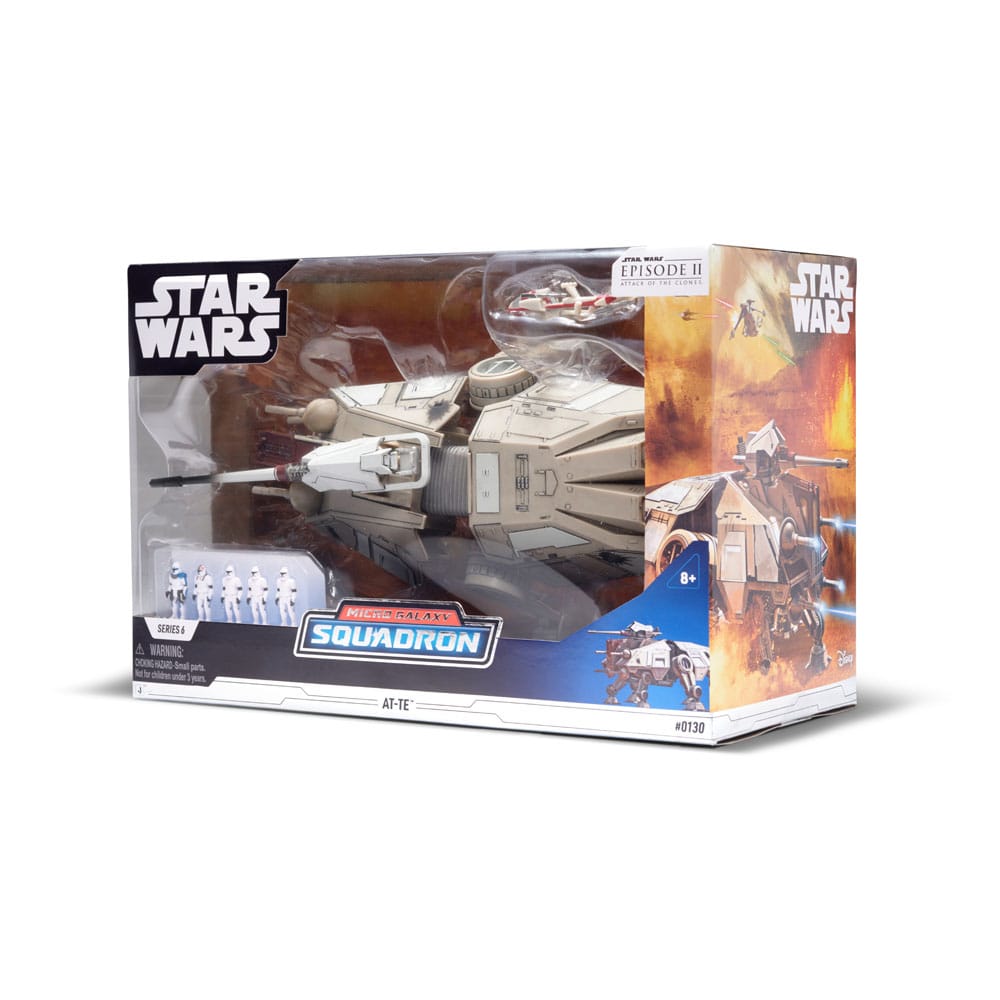Emballage du véhicule Star Wars AT-TE Jazwares avec figurine