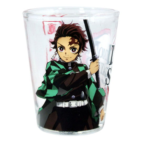 Verre à shot Demon Slayer avec personnage secondaire, gros plan
