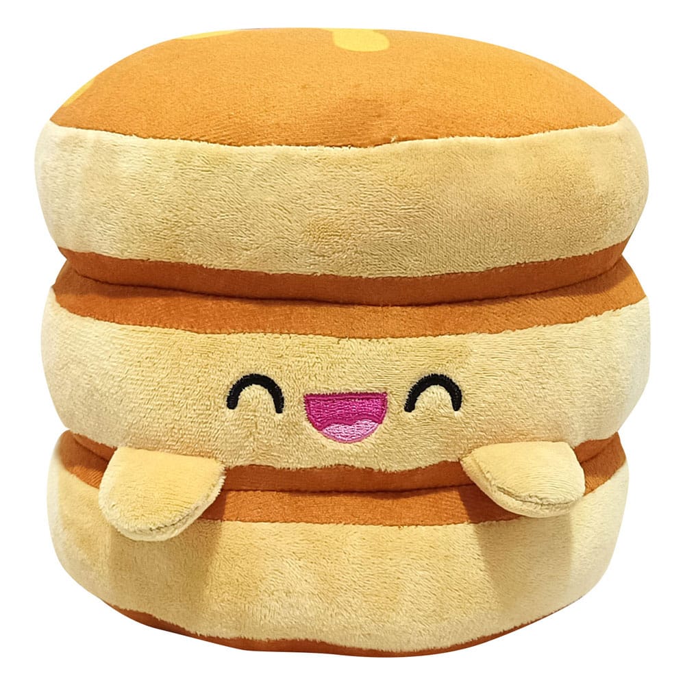 Peluche Yummis Pancake 19 cm Joy Toy vue de face, détails réalistes et texture douce