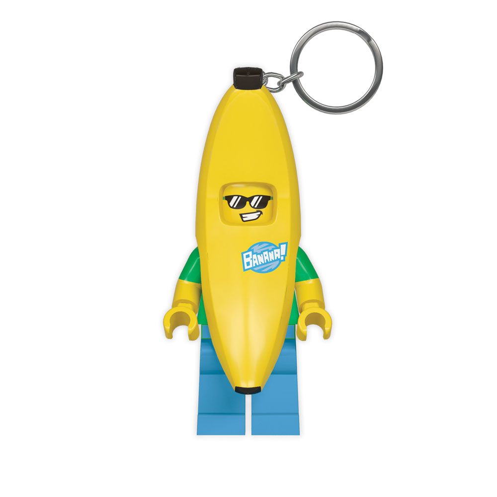 Porte-clés LEGO Classic Banane lumineux de 8 cm avec LEDs allumées, produit Joy Toy