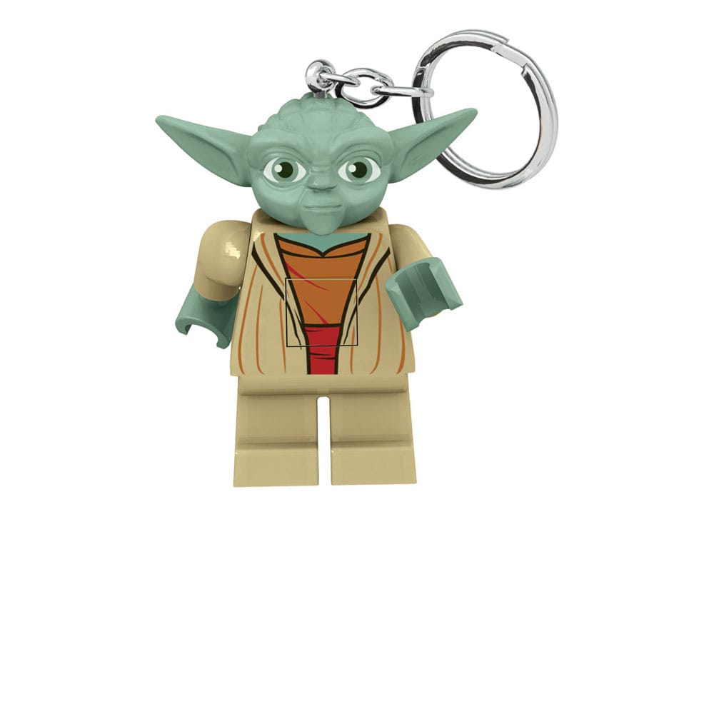 Porte-clés lumineux LEGO Star Wars Yoda 8cm avec LEDs allumées