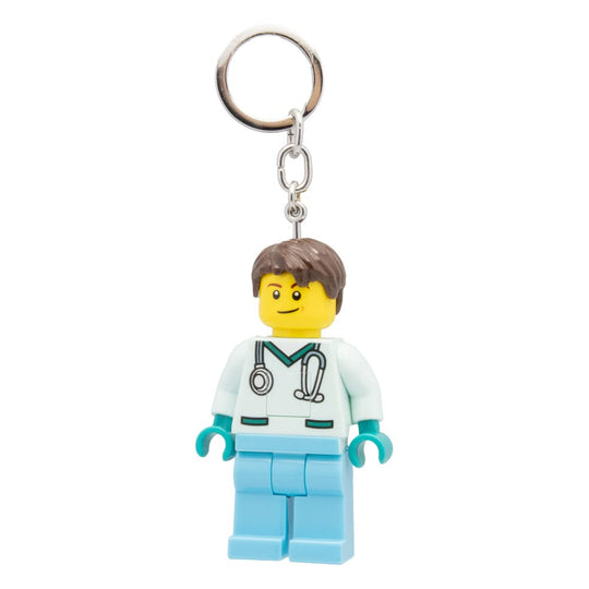 Porte-clés lumineux LEGO Minifigures Docteur 8 cm Joy Toy avec LEDs allumées