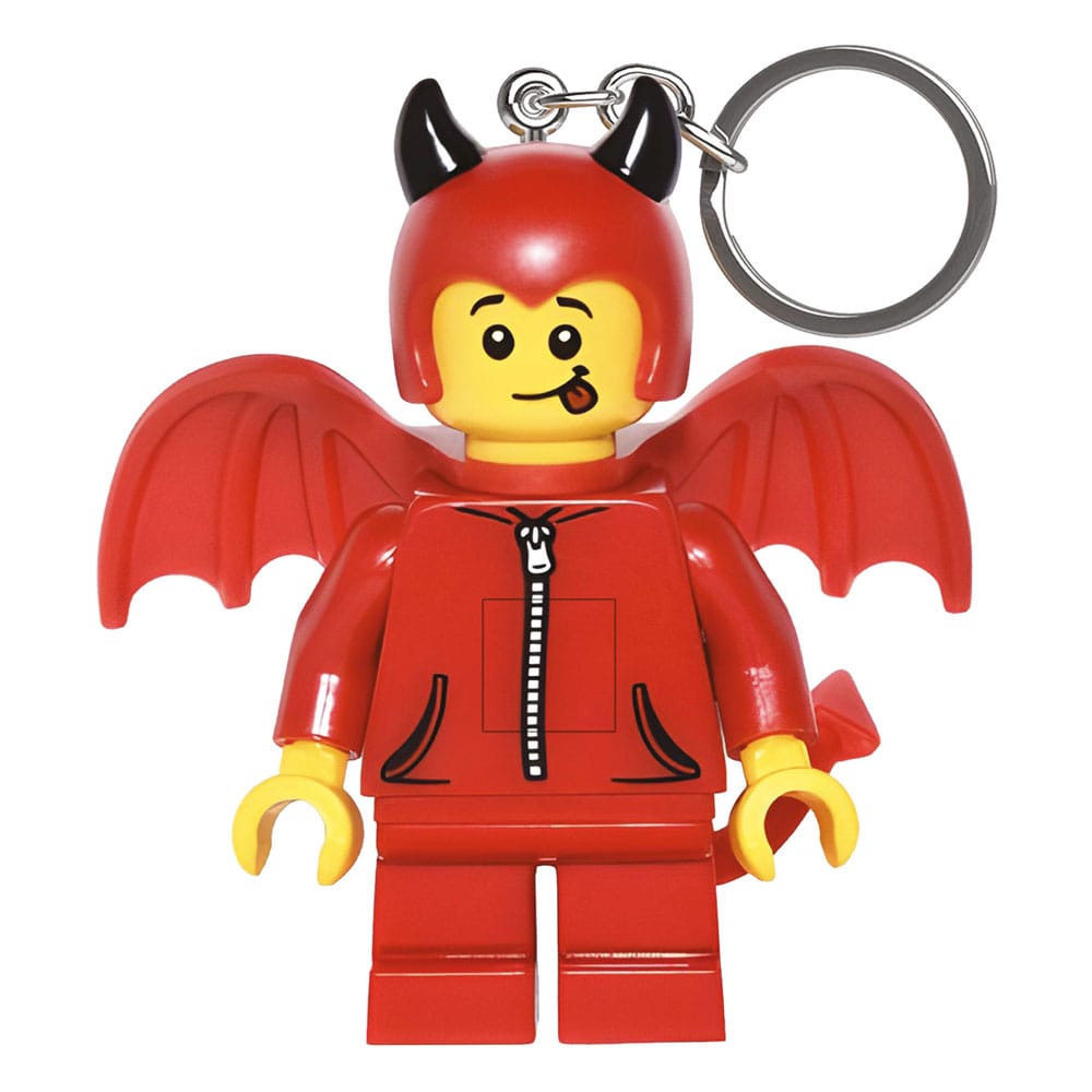 Porte-clés LEGO Minifigure Little Devil lumineux 8cm Joy Toy avec LED allumée