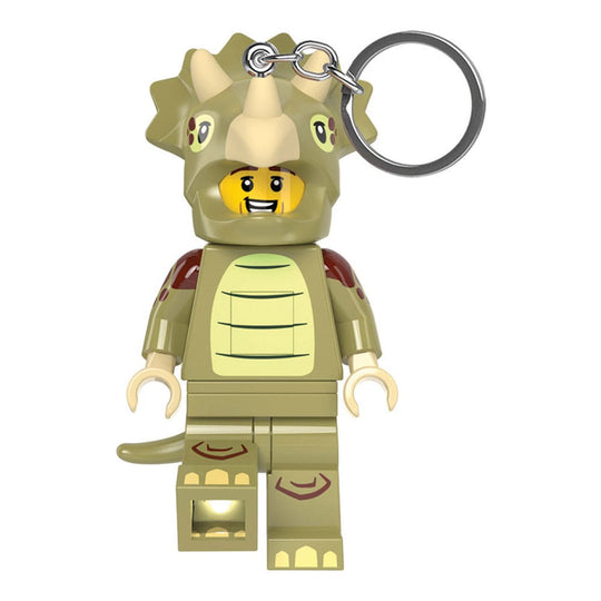 Porte-clés LEGO Minifigures Triceratops Costume lumineux 8 cm avec LEDs