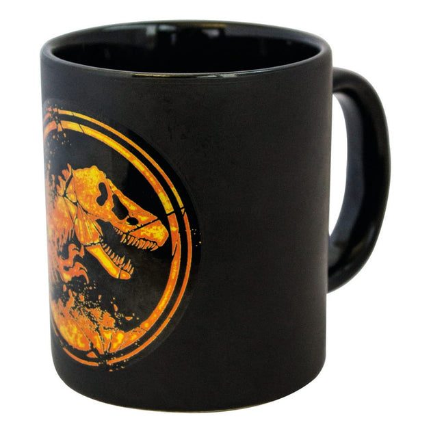 Mug Jurassic World T-Rex avec effet thermique activé, dinosaure visible