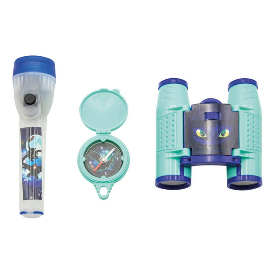 Playset Dragons Aventure Bleu Joy Toy avec jumelles, boussole et lampe torche pour enfant
