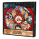 Détail de la pendule One Piece Joy Toy avec logo et personnages