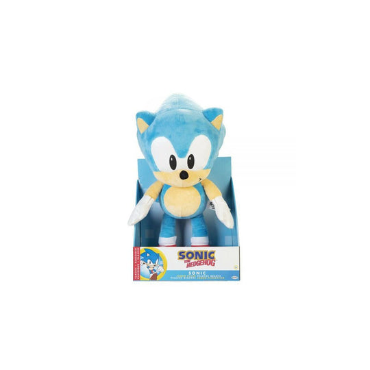 Peluche Sonic The Hedgehog géante 50 cm Jakks Pacific dans un environnement de jeu
