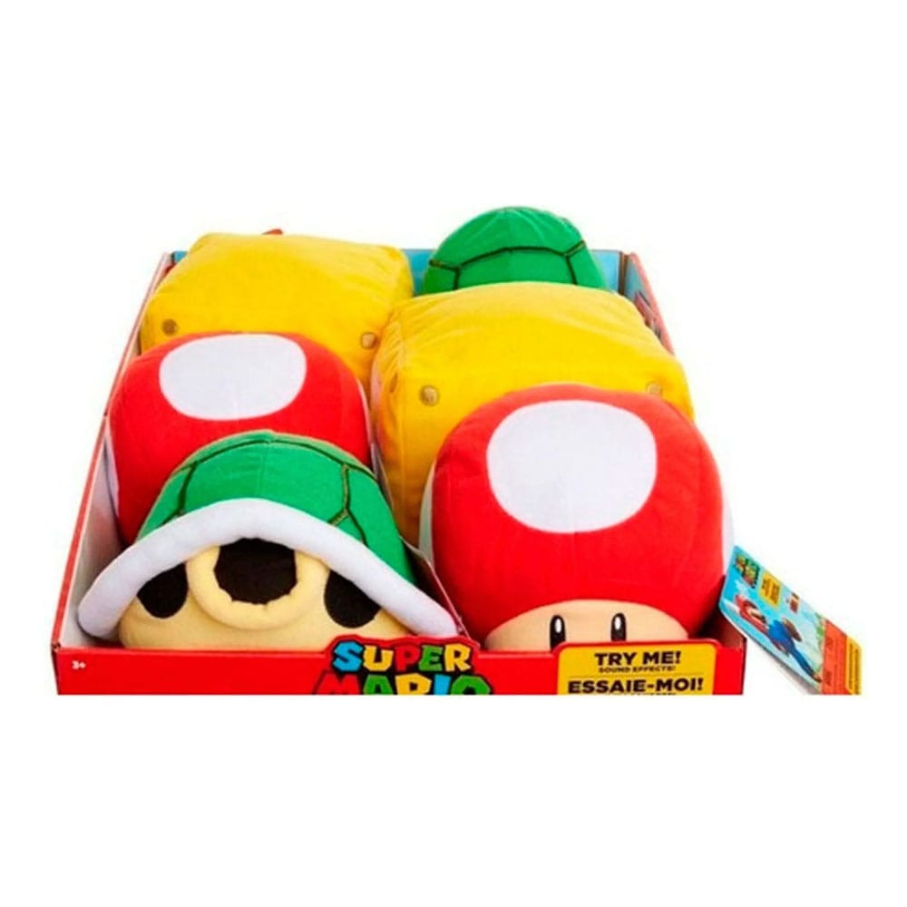 Assortiment complet de 6 peluches Super Mario World of Nintendo par Jakks Pacific