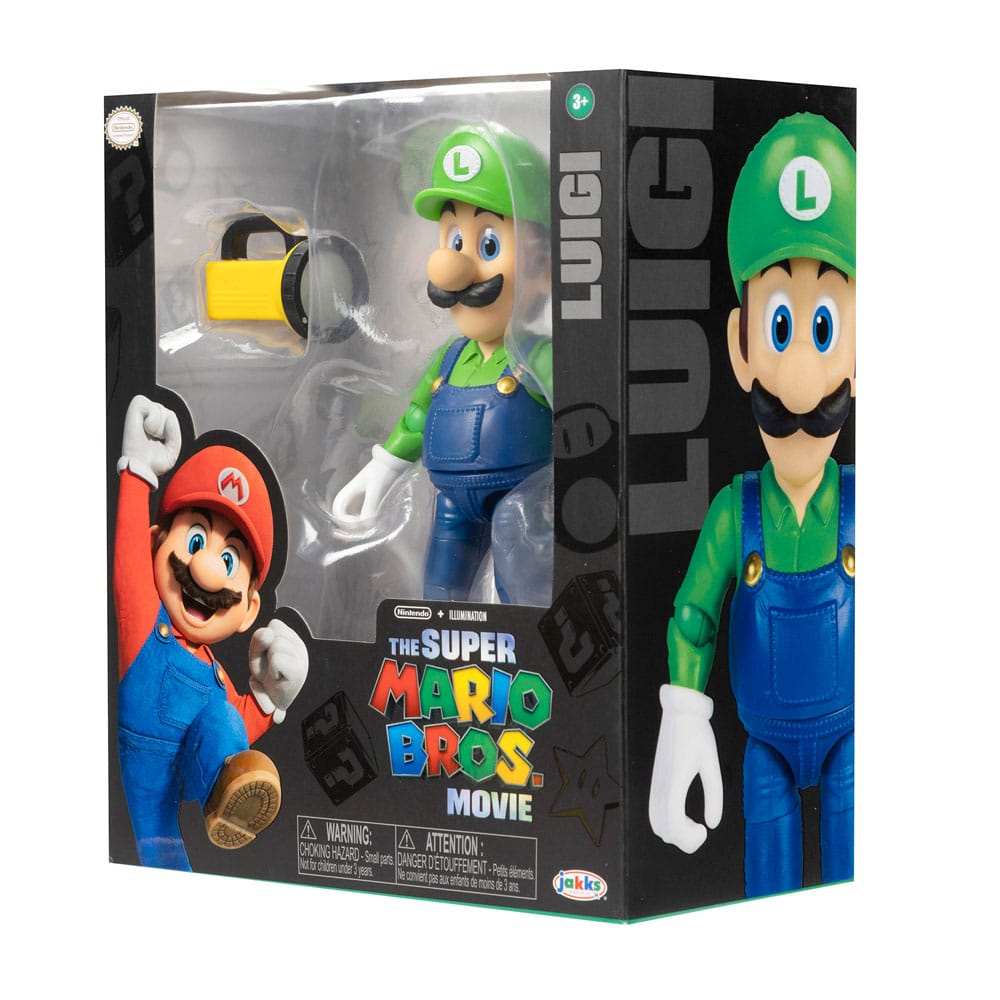 Figurine Luigi articulée Super Mario Bros Le Film en action