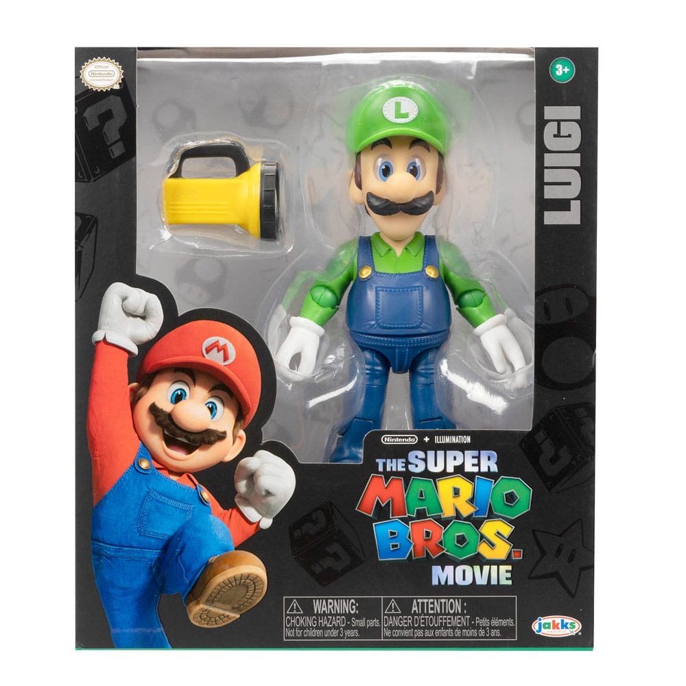 Figurine Luigi Super Mario Bros Le Film avec ses accessoires séparés
