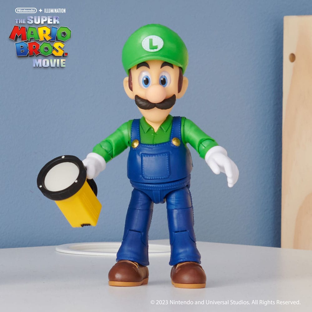 Figurine Luigi Super Mario Bros Le Film, vue arrière