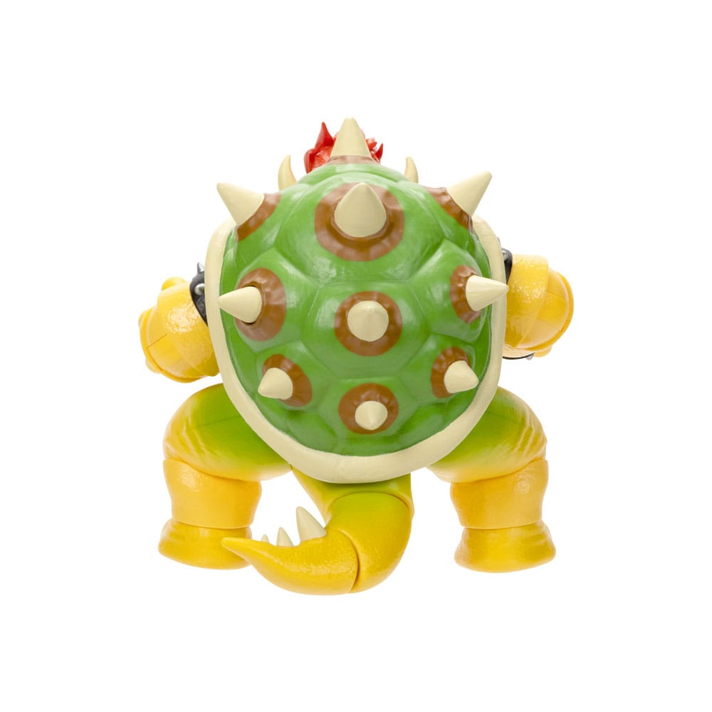 Vue arrière de la figurine Bowser montrant sa carapace et ses épines