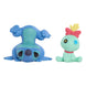Pack de 2 figurines Lilo & Stitch Just Play avec Scrump et Upside Down Stitch de 7 cm, en emballage blister.