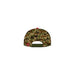 Casquette Jurassic Park Camo Heroes Inc, détail du logo et motif