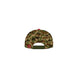 Casquette Jurassic Park Camo Heroes Inc, détail du logo et motif