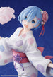 Vue latérale de la figurine Rem Yukata