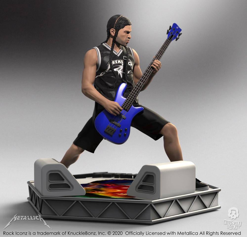Statuette Robert Trujillo Metallica Knucklebonz vue de face