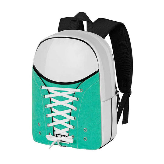 Sac à dos Oh My Pop! Mint-Sneakers Karactermania, vue de face, motifs sneakers, couleurs pastel