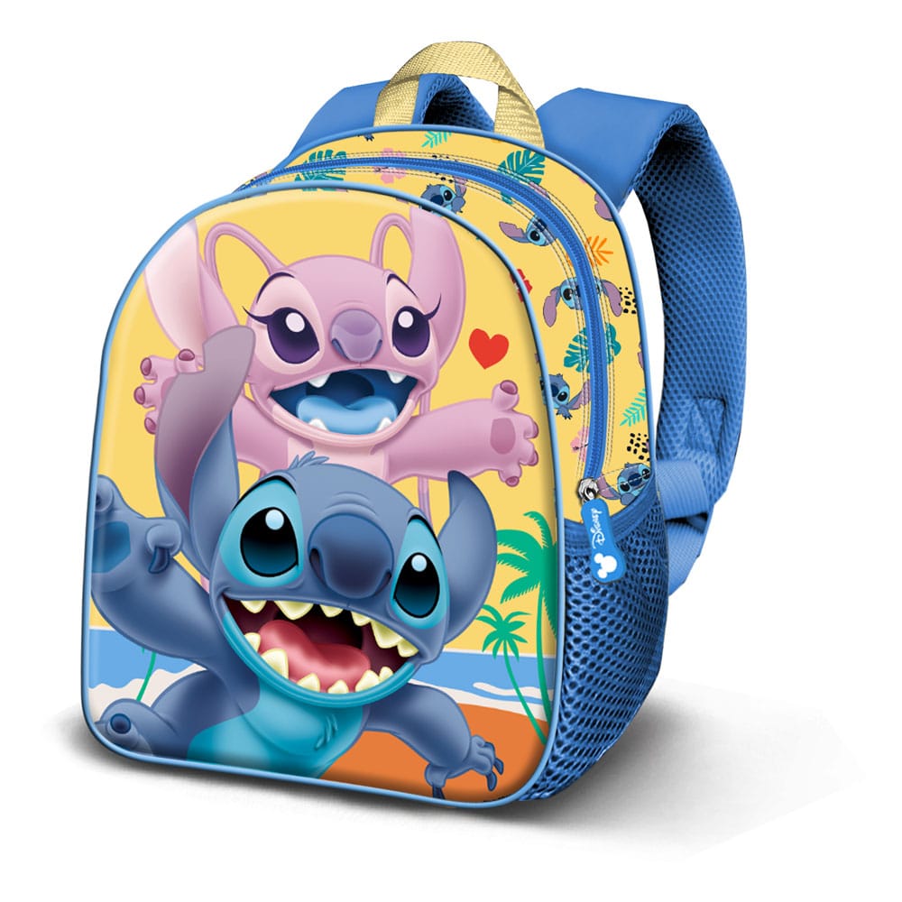 Sac à dos Lilo & Stitch Basic Ocean Karactermania officiel, motif océan et personnages, vue de face