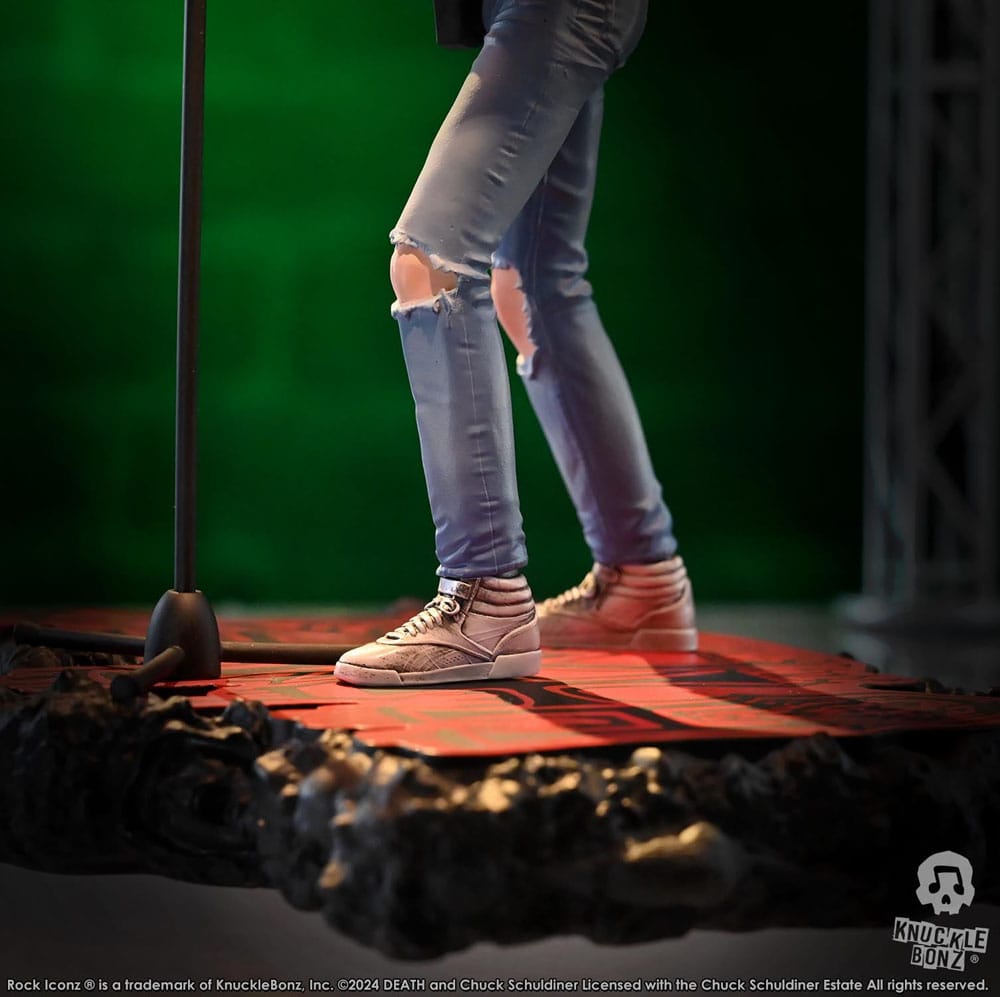 Statuette peinte à la main de Chuck Schuldiner par Knucklebonz