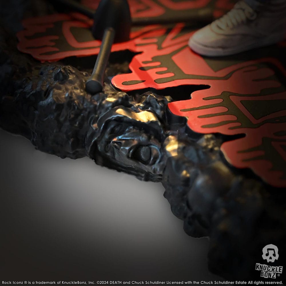 Death statuette Rock Iconz Chuck Schuldiner II, vue d'ensemble