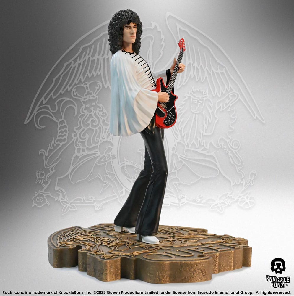Statuette Brian May Queen, vue de trois quarts