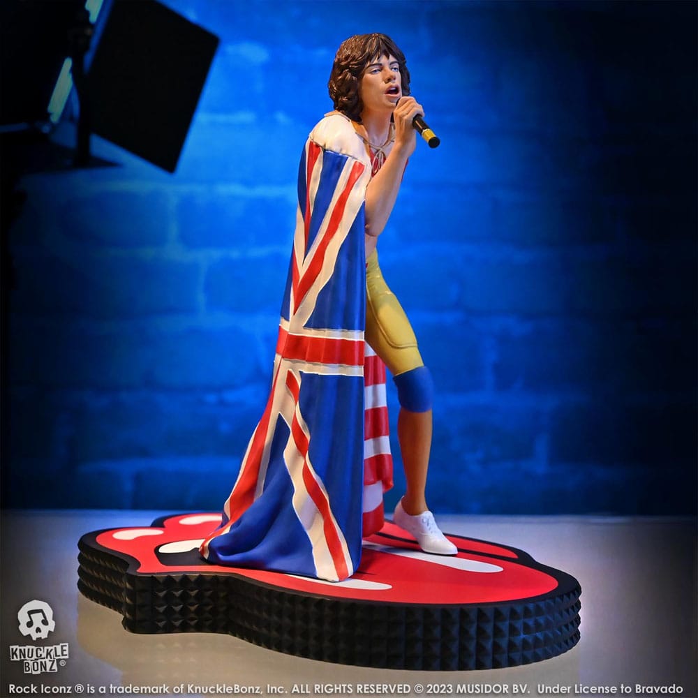 Packaging de la statuette Mick Jagger Rolling Stones Knucklebonz