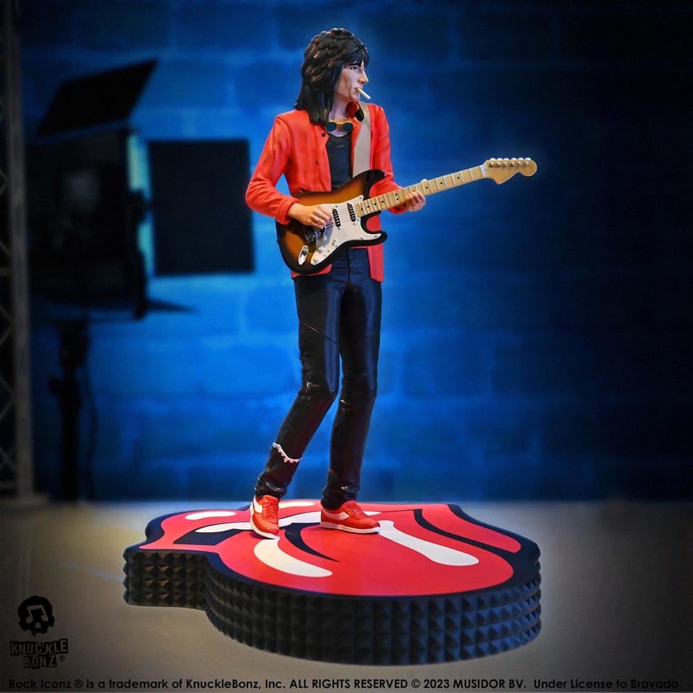 Statuette Ronnie Wood Rock Iconz Knucklebonz, angle dynamique