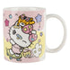 Mug Hello Kitty Skate Konix 320ml en céramique, vue de face avec Hello Kitty sur son skateboard.