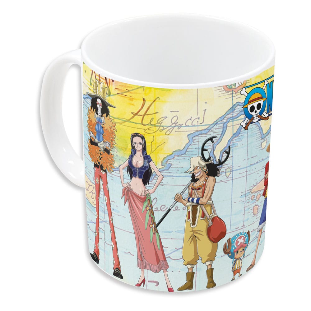 Mug One Piece Carte 320ml Konix, avec logo et détails du design