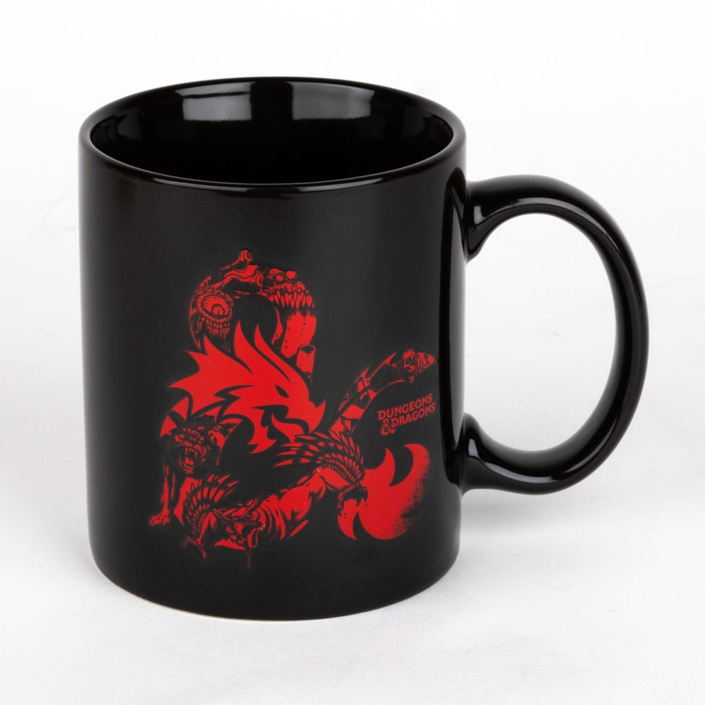 Mug Dungeons & Dragons Monsters Logo 320ml Konix en situation sur un bureau