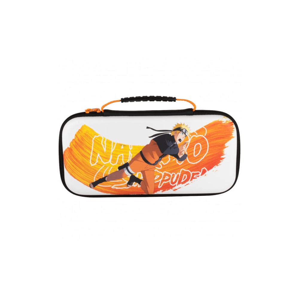 Sac de transport Naruto Konix pour Nintendo Switch avec imprimé Naruto sur fond noir