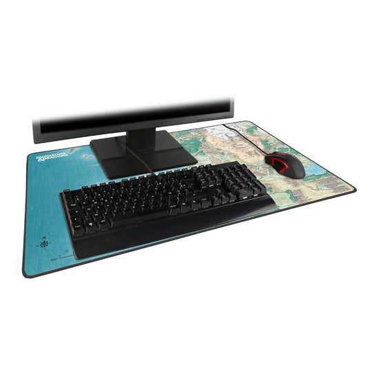 Tapis de souris XL D&D Konix avec souris gaming pour échelle