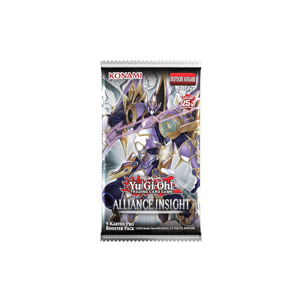 Détail du présentoir de boosters Yu-Gi-Oh! TCG Alliance Insight
