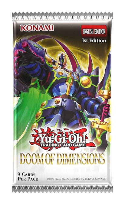 Détail des boosters Yu-Gi-Oh! Doom of Dimensions édition ANGLAISE