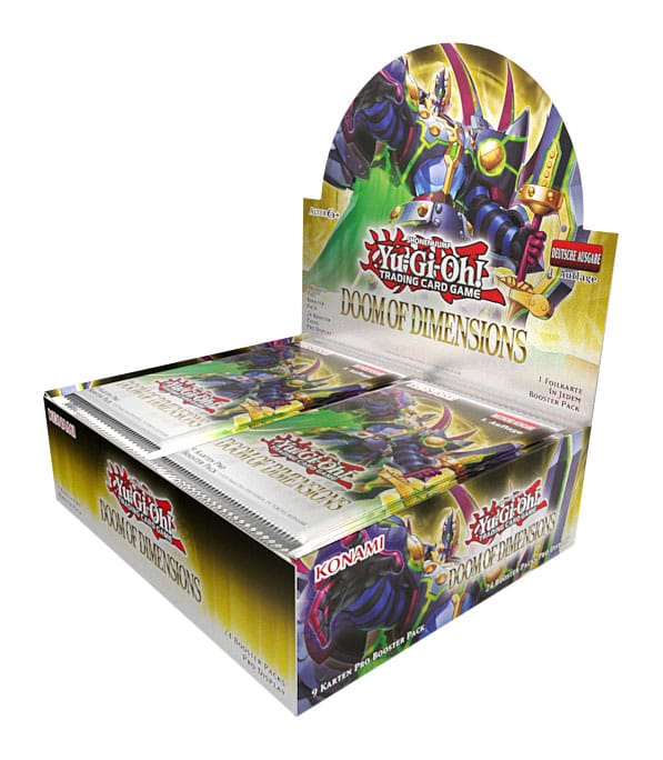 Présentoir de 24 boosters Yu-Gi-Oh! TCG Doom of Dimensions version allemande