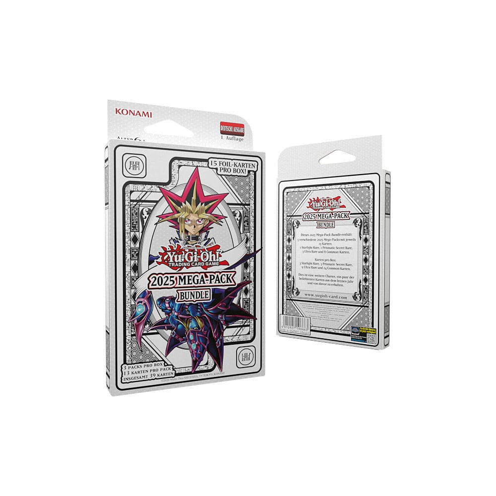 Carton de Yu-Gi-Oh! Mega Packs 2025 prêt à l'expédition
