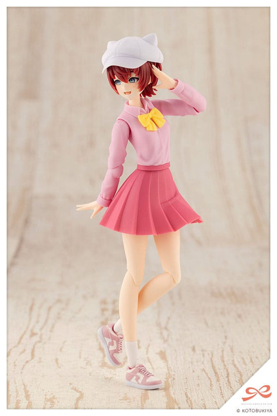 Vue latérale de la figurine Eimi Nijimura assemblée