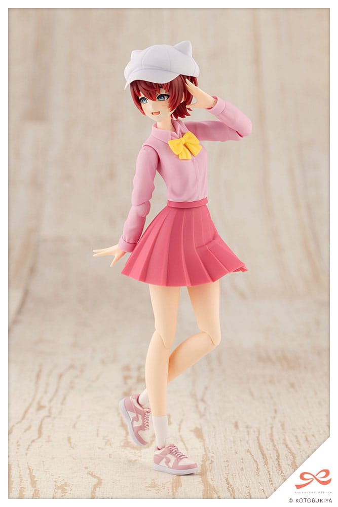 Vue latérale de la figurine Eimi Nijimura assemblée