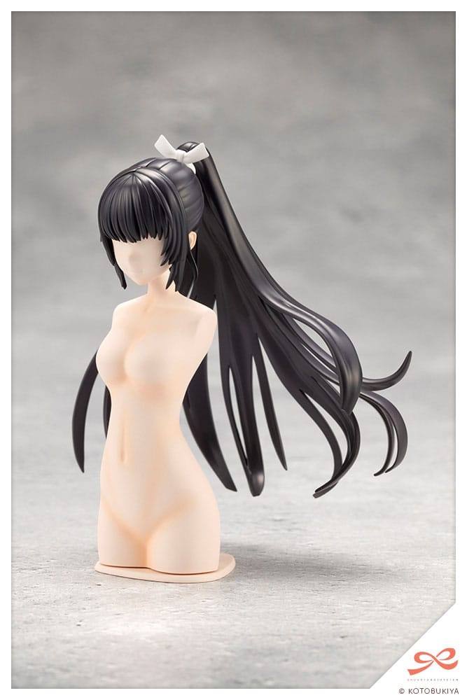 Détail de la perruque Hime Cut pour figurine Kotobukiya Sousai Shojo Teien