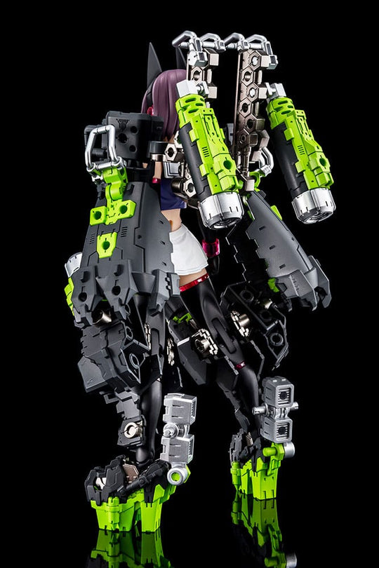 Vue latérale de la maquette Megami Device Buster Doll Tank assemblée