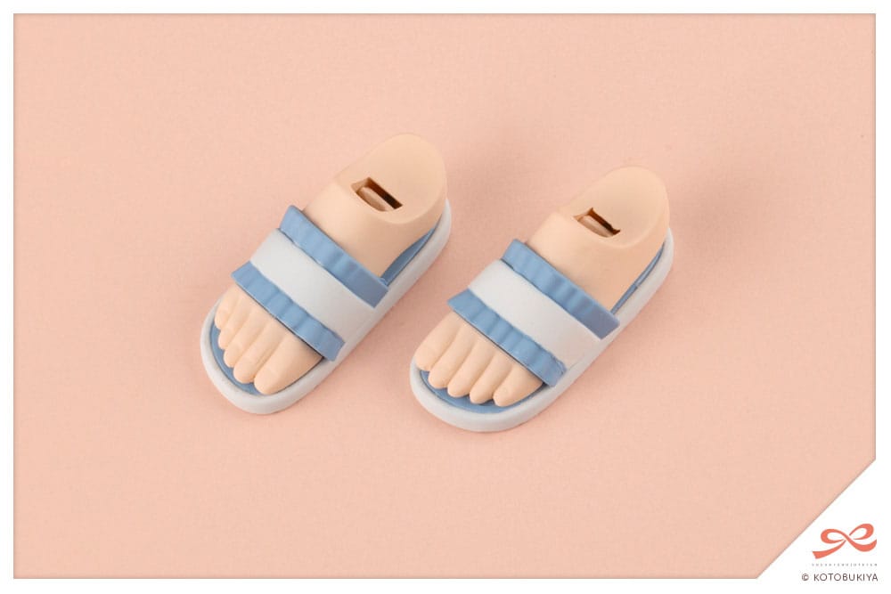 Comparaison des tailles et formes des chaussures pour figurines