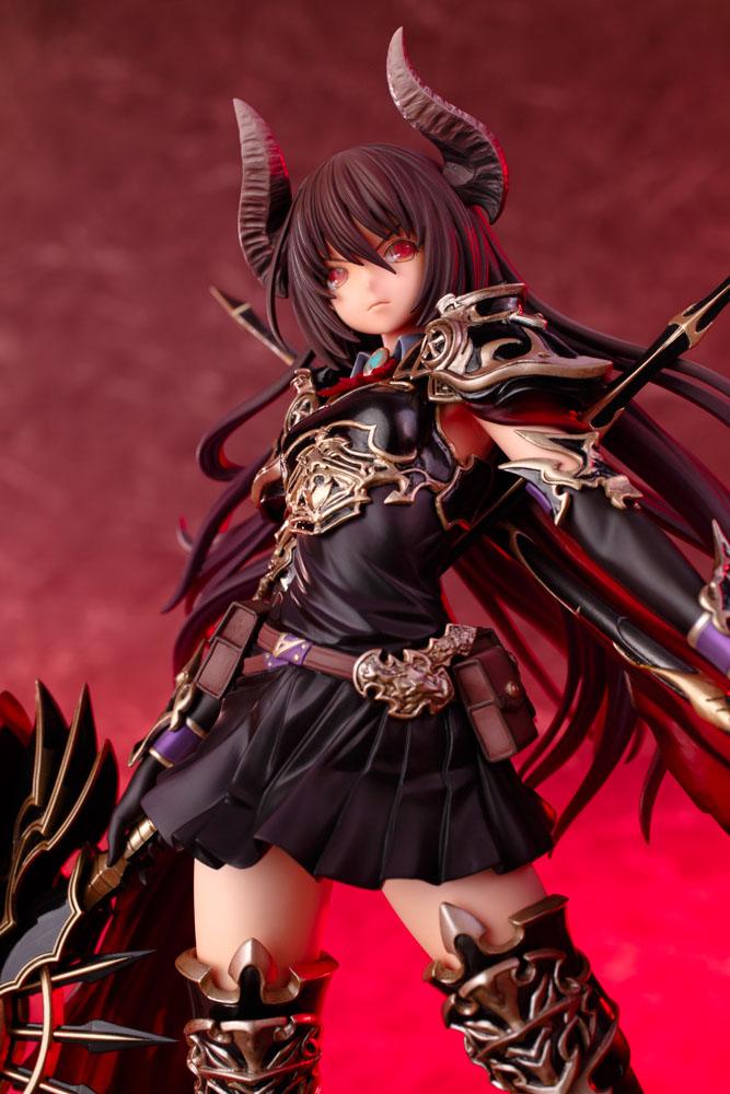Gros plan sur les armes et accessoires de Forte the Devoted, statuette Kotobukiya