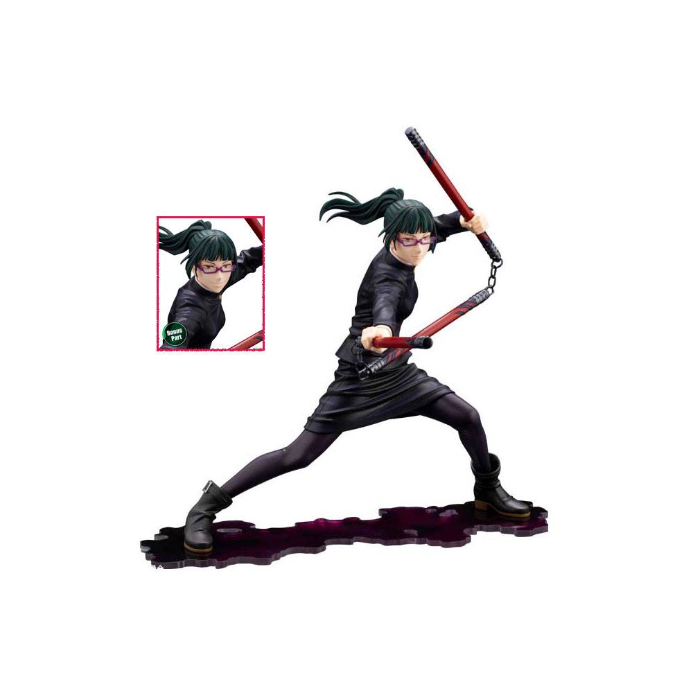Statuette Maki Zen'in Jujutsu Kaisen ARTFXJ Kotobukiya pose dynamique