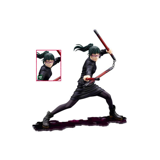 Statuette Maki Zen'in Jujutsu Kaisen ARTFXJ Kotobukiya pose dynamique