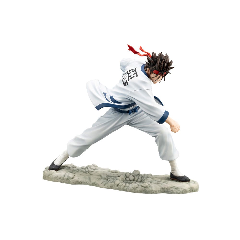 Statuette Sanosuke Sagara Rurouni Kenshin ARTFXJ Kotobukiya pose dynamique