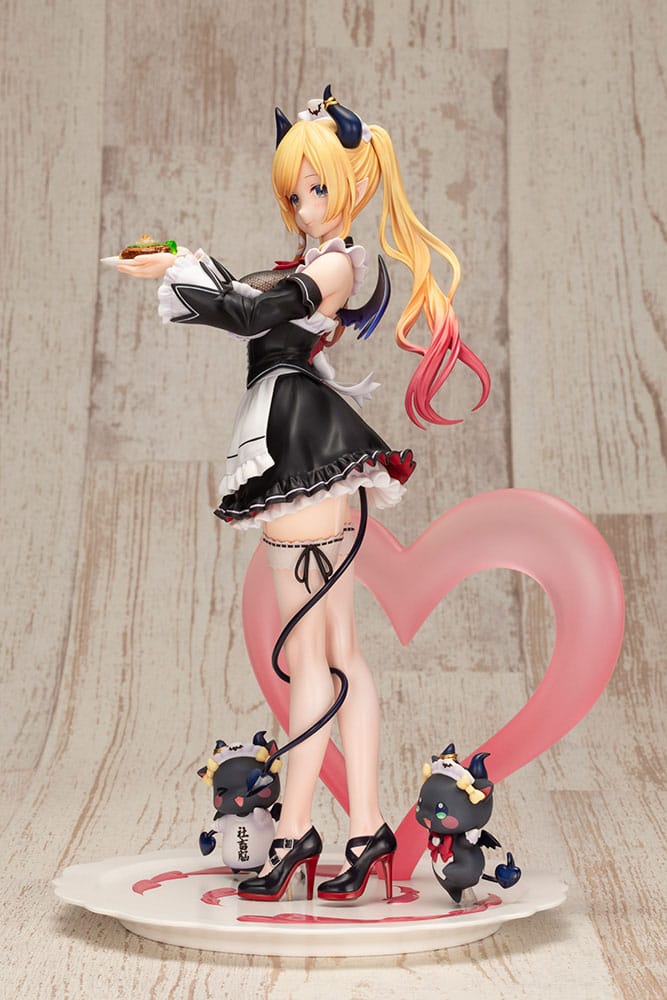 Vue latérale de la statuette Hololive Yuzuki Choco 27 cm, mettant en valeur la pose dynamique.